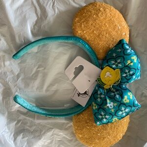 Disney Parks Epcot Saluti Limoncello Italy Minnie Mouse Ears Headband Lemon